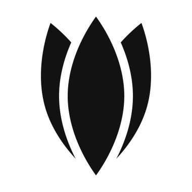 Çiçek, taç yaprağı sembolü şekil elementi. Çiçek simgesi