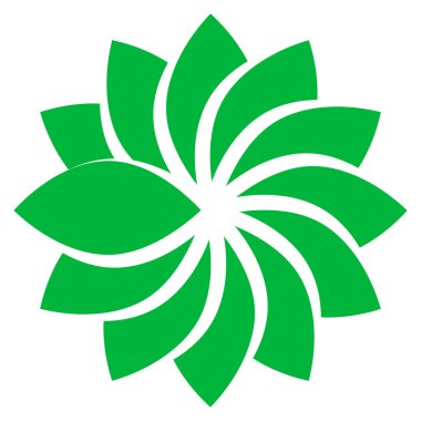 Çiçek, taç yaprağı sembolü şekil elementi. Çiçek simgesi