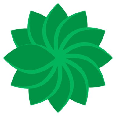 Çiçek, taç yaprağı sembolü şekil elementi. Çiçek simgesi