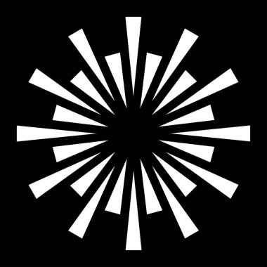 Radikal, yakınsayan çizgiler, çizgili tasarım ögesi