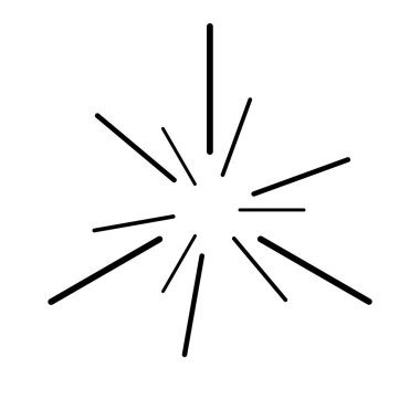 Radikal, yakınsayan çizgiler, çizgili tasarım ögesi