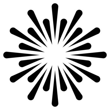 Radikal, yakınsayan çizgiler, çizgili tasarım ögesi