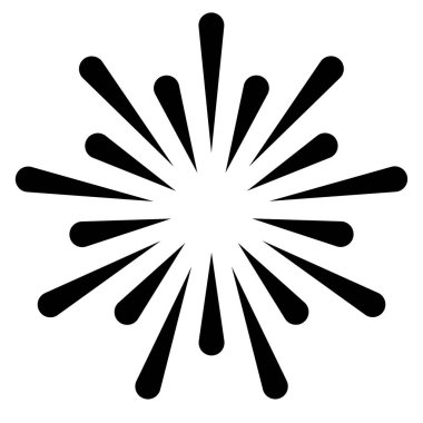 Radikal, yakınsayan çizgiler, çizgili tasarım ögesi