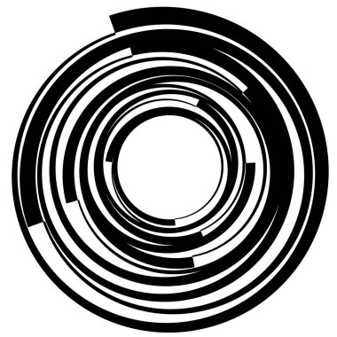 Dairesel, radyal motif. Soyut mandala simgesi