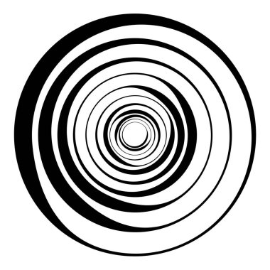 Dairesel, radyal motif. Soyut mandala simgesi