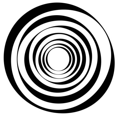 Dairesel, radyal motif. Soyut mandala simgesi