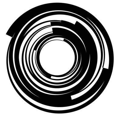 Dairesel, radyal motif. Soyut mandala simgesi