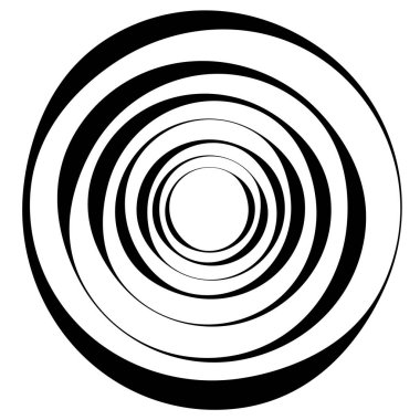 Dairesel, radyal motif. Soyut mandala simgesi