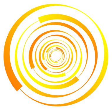 Dairesel, radyal motif. Soyut mandala simgesi