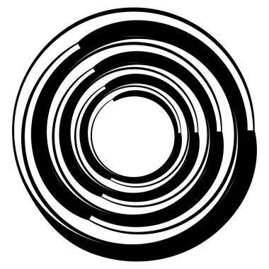 Dairesel, radyal motif. Soyut mandala simgesi