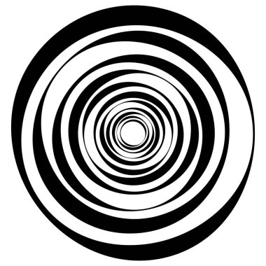 Dairesel, radyal motif. Soyut mandala simgesi