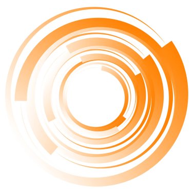 Dairesel, radyal motif. Soyut mandala simgesi