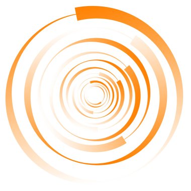 Dairesel, radyal motif. Soyut mandala simgesi