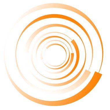 Dairesel, radyal motif. Soyut mandala simgesi