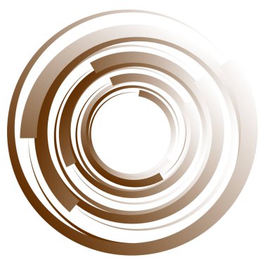 Dairesel, radyal motif. Soyut mandala simgesi