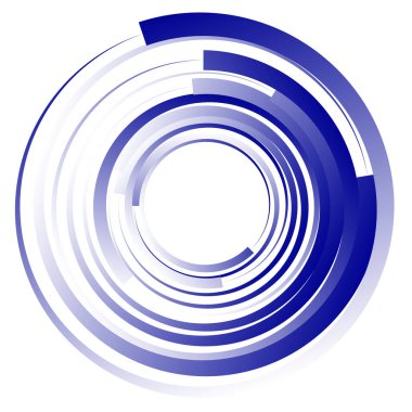 Dairesel, radyal motif. Soyut mandala simgesi