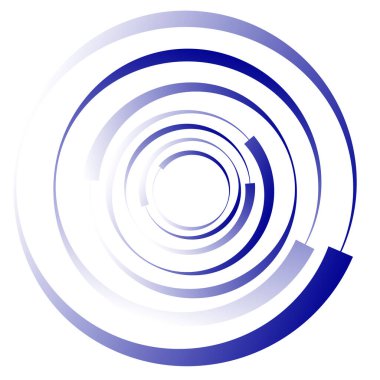 Dairesel, radyal motif. Soyut mandala simgesi