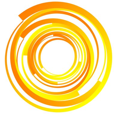 Dairesel, radyal motif. Soyut mandala simgesi