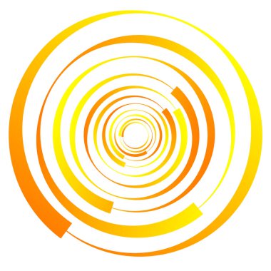 Dairesel, radyal motif. Soyut mandala simgesi