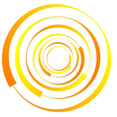 Dairesel, radyal motif. Soyut mandala simgesi