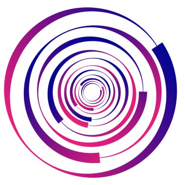 Dairesel, radyal motif. Soyut mandala simgesi