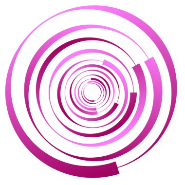 Dairesel, radyal motif. Soyut mandala simgesi