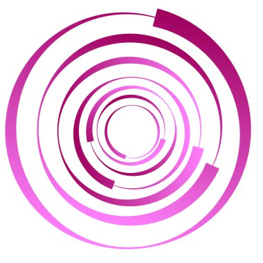 Dairesel, radyal motif. Soyut mandala simgesi