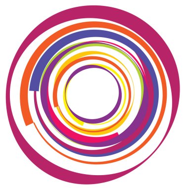 Dairesel, radyal motif. Soyut mandala simgesi