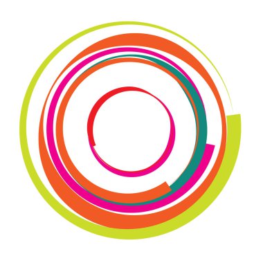 Dairesel, radyal motif. Soyut mandala simgesi