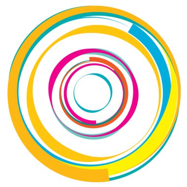 Dairesel, radyal motif. Soyut mandala simgesi