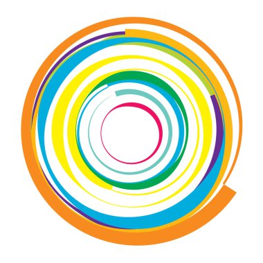 Dairesel, radyal motif. Soyut mandala simgesi