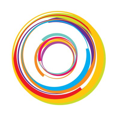 Dairesel, radyal motif. Soyut mandala simgesi