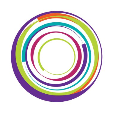 Dairesel, radyal motif. Soyut mandala simgesi