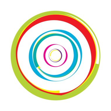 Dairesel, radyal motif. Soyut mandala simgesi