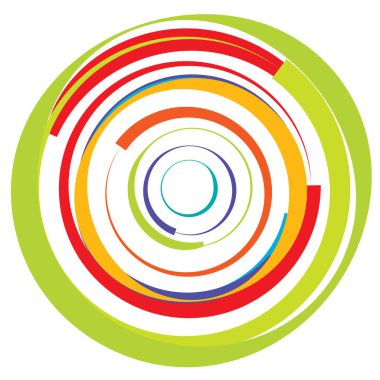 Dairesel, radyal motif. Soyut mandala simgesi