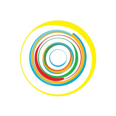 Dairesel, radyal motif. Soyut mandala simgesi