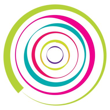 Dairesel, radyal motif. Soyut mandala simgesi