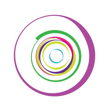 Dairesel, radyal motif. Soyut mandala simgesi