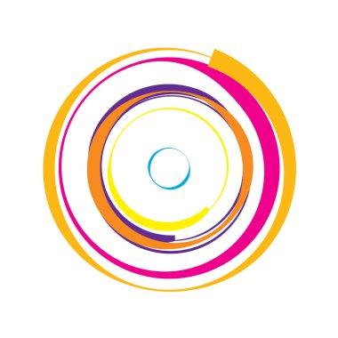 Dairesel, radyal motif. Soyut mandala simgesi