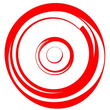 Dairesel, radyal motif. Soyut mandala simgesi