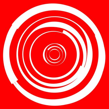 Dairesel, radyal motif. Soyut mandala simgesi