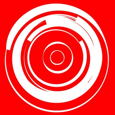 Dairesel, radyal motif. Soyut mandala simgesi