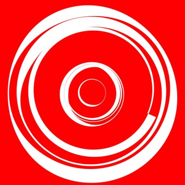 Dairesel, radyal motif. Soyut mandala simgesi