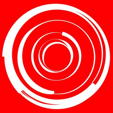 Dairesel, radyal motif. Soyut mandala simgesi