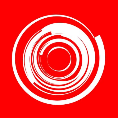 Dairesel, radyal motif. Soyut mandala simgesi