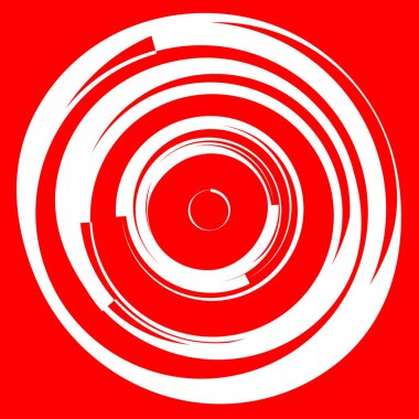 Dairesel, radyal motif. Soyut mandala simgesi