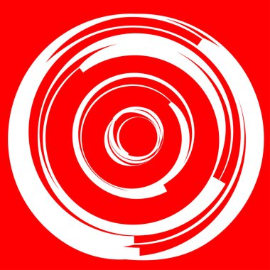 Dairesel, radyal motif. Soyut mandala simgesi