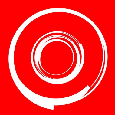 Dairesel, radyal motif. Soyut mandala simgesi