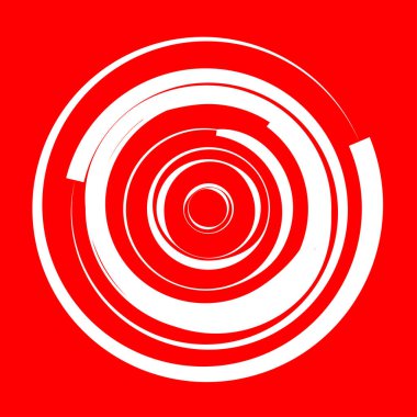 Dairesel, radyal motif. Soyut mandala simgesi