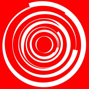 Dairesel, radyal motif. Soyut mandala simgesi